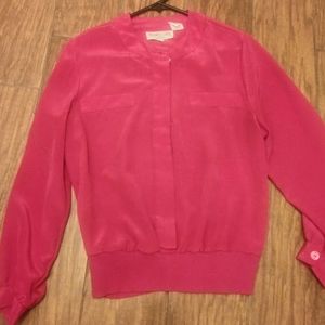 Andrea Gayle petites size 10 hor pink blouse